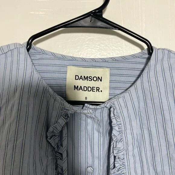 Damson Madder Nordine Square Collar Blouse - UK 8 - Picture 3 of 5